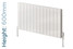 Reina Casina Aluminium Designer White Double Horizontal Radiator H600mm X W470mm Reina Casina Aluminium Designer White Double Horizontal Radiator H600mm X W470mm